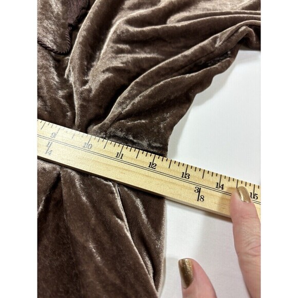 Elevenses Anthropologie Sonia Velvet Joggers Pants Dark Purple Small Cropped - Picture 7 of 16